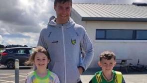 Carndonagh kids meet their idol Conor O'Donnell ahead of All-Ireland final