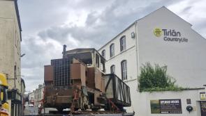 Train travels through Laois town for first time in 60 years