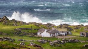 Local photographer shares image of Storm Floris and full tide on Donegal coast