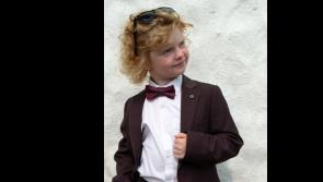 Six-year-old Fleadh sensation S&eacute;amie S&eacute;an picks up his dream suit in Leitrim