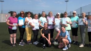 Carrick-on-Suir women's group members presented with football course certs 
