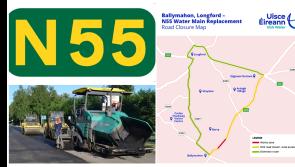 ALERT | Longford motorists warned of delays over Ballymahon to Edgeworthstown road closure