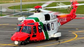 Bristow Search and Rescue helicopter stops off at Donegal Airport