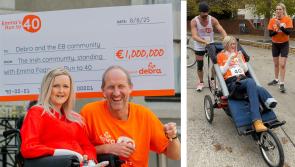Laois EB activist Emma Fogarty delivers €1 million from Colin Farrell marathon fundraiser