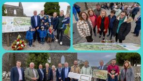 PICTURES: Laois locals unveil new feature at historic Aghaboe Abbey