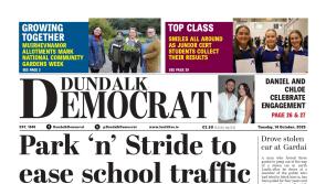 This week's Dundalk Democrat front page: Park &lsquo;n&rsquo; Stride to ease school traffic