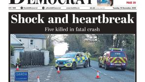 This week's Dundalk Democrat front page: Shock and heartbreak as five killed in Dundalk crash 