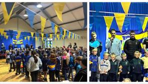 IN PICTURES: All-Ireland hurling stars visit Portroe National School to meet young pupils
