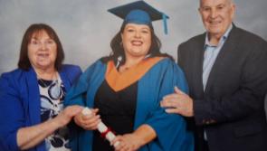 Proud Offaly parents  as daughter graduates with a Bachelor of Science
