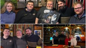 PICTURES: Amble star pays a visit to Leitrim pub where he used to work