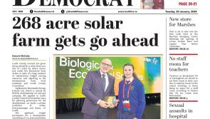 This week's Dundalk Democrat front page: 268 acre solar farm gets go ahead