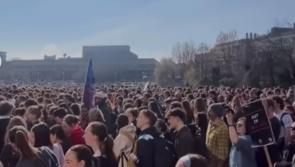Thousands show up to protest at UCD after rape victim forced to stop studying