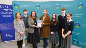 Dundalk Grammar pupils celebrated at UCD Quinn School of Business awards