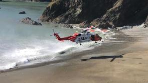 Emergency services rush to Waterford beach after man falls from cliff 