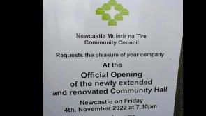 Renovated community hall in Newcastle to be officially opened on Friday November 4