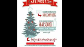 Tipperary householders issued with Christmas tree safety advice
