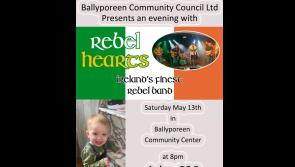 Rebel Hearts to play in Ballyporeen