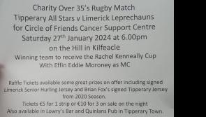 Tipperary Rugby Club to host charity fundraiser for cancer support centre