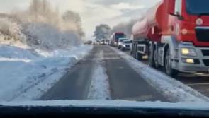 WATCH: Motorists facing lengthy delays on A6 due to poor driving conditions