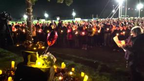 WATCH:  A candlelight vigil was held in Louth in memory of the O'Connor family