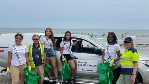Miss Louth gets busy at the Miss Ireland 2022 nationwide beach and waterways clean-up
