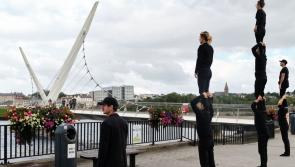Globally renowned circus acrobats, Compagnie XY, surprise Derry with pop up performances