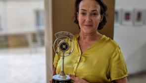Stage Beyond celebrates arrival of New York Festivals Radio Awards trophy