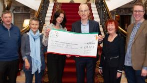Cheque for over €108,000 presented to IMNDA from Offaly walk