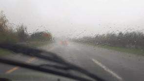Status yellowing warning for rain in place