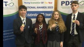 Dundalk Grammar School students win gold medals at Young Economist of the Year awards