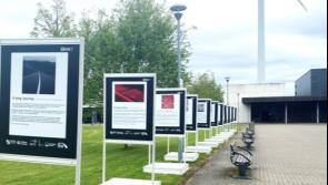 Open-air refugee photo exhibition on Dundalk Institute campus