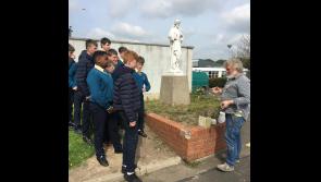 CBS students learn about statue restoration from local sculptor