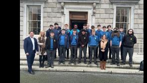 Pupils from De La Salle school Dundalk enjoy a visit to Leinster House