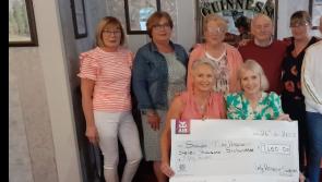 Emly Hospice Support Group present cheque to South Tipperary Hospice
