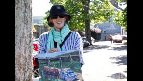 Marina painting won En Plein Air art contest at Carrick-on-Suir's Clancy Brothers Festival 