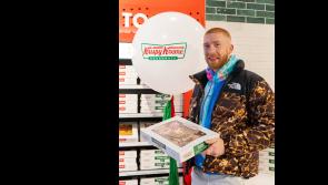 Excitement as Cian Lynch cuts ribbon on the first Krispy Kreme to open in Limerick