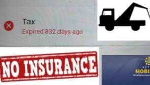 Garda&iacute; in Kildare stop car that hasn't been taxed for over 800 days  