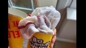 Derry dad's anger after son's McDonald's chicken wrap contains folded dish cloth