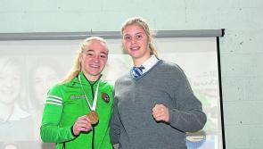 PHOTOS: Amy returns to Coláiste Rís in Dundalk  following World Championship success 