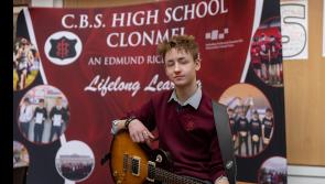 Guitar mad Peadar inspired by Clonmel High School music legends
