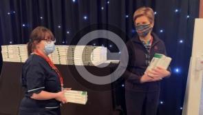 Nicola Sturgeon volunteers at mass vaccination centre