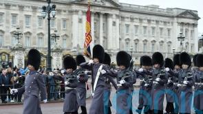 Soldier on Tower of London patrol appears to step on child’s foot