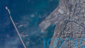 Satellite images show damage after Israeli missile strike on Syrian port