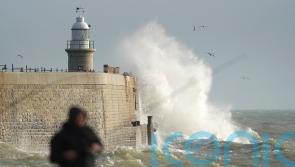 Thunderstorms replace record-breaking mild new year weather