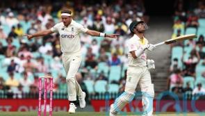 Stuart Broad wins battle with David Warner on rain-affected first day in Sydney