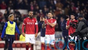 Nottingham Forest edge fiercely-contested East Midlands clash with 10-man Derby