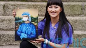 Student nurse paints Covid-themed ‘Corona Lisa’ to raise money for charity