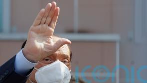 Former Italian premier Silvio Berlusconi being treated in hospital