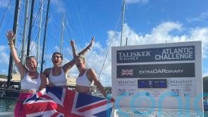 British rower with incurable cancer sets new world record for Atlantic crossing