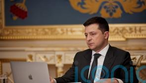 Ukrainian president urges calm, insisting Russian invasion not imminent